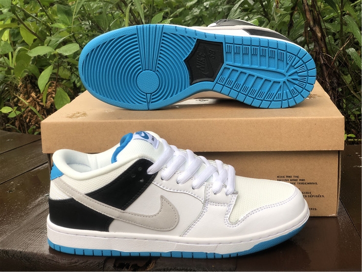 Air Jordan 1 SB Dunk Low ''White Black Aurora Blue''