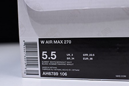 Nike womens Air Max 270 whitepurple