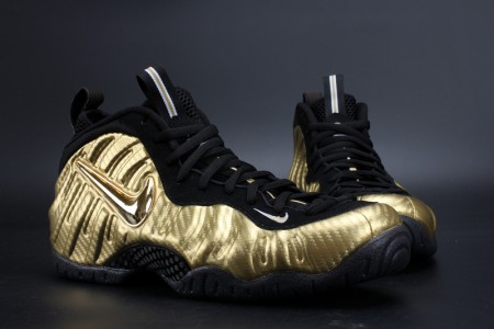 Air Foamposite Pro Metallio Gold Black mens