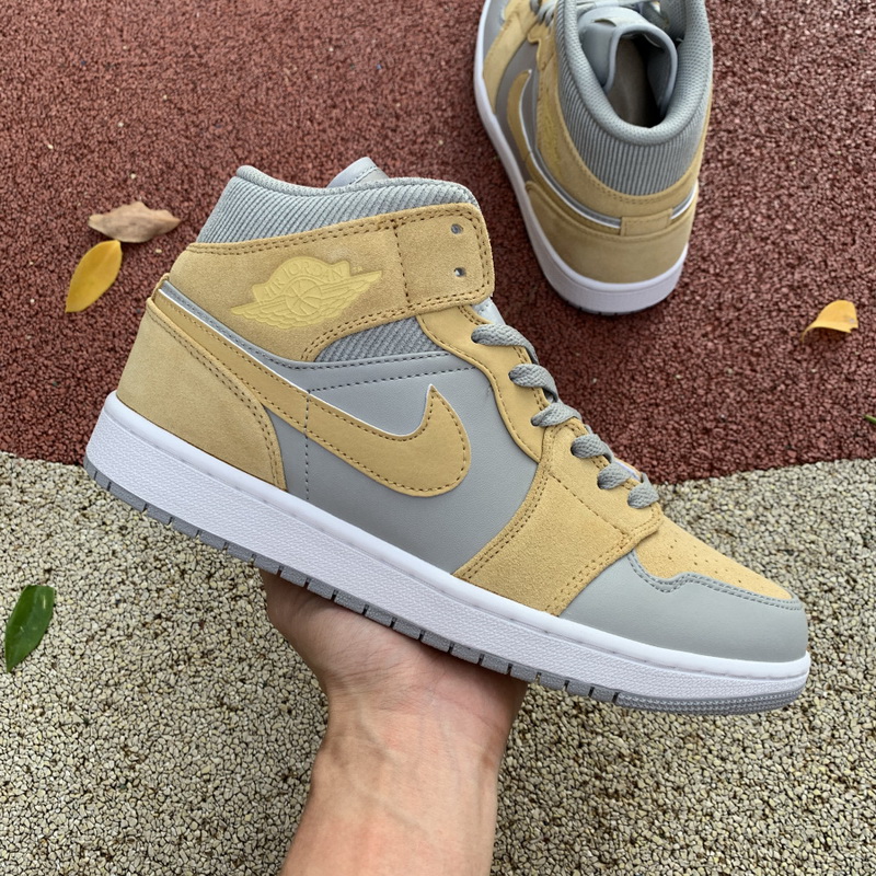 Jordan 1 Mid Mixed Textures Yellow