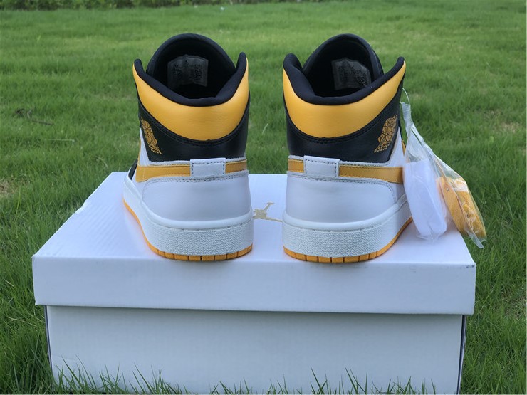 Air Jordan 1 Mid Black Yellow