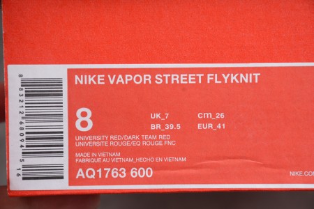 Nike Vapor Street Flyknit University Red