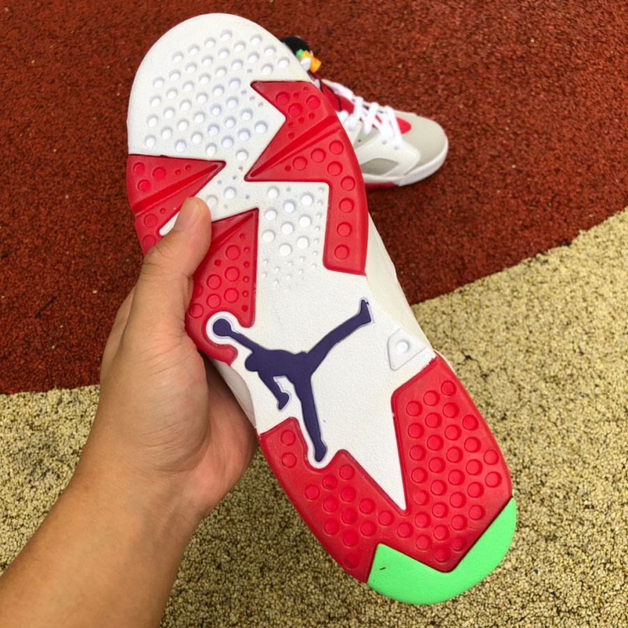 Air Jordan 6 Hare AJ6 Bugs Bunny White Red Egg basketball shoes