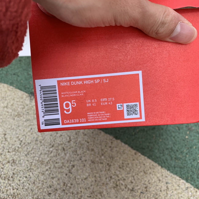 Nike Dunk High Slam Jam White Black