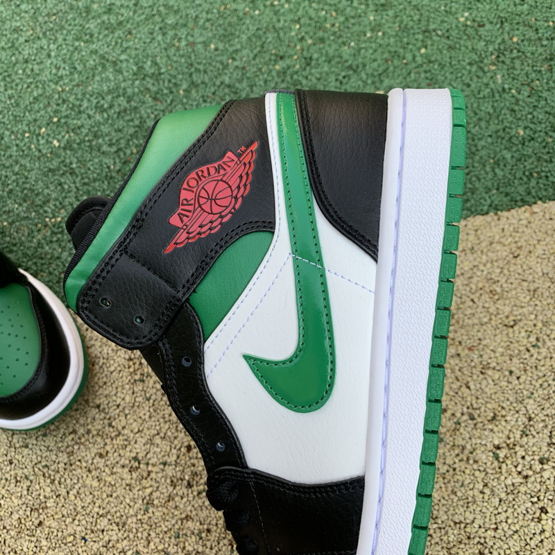 Jordan 1 Mid Green Toe