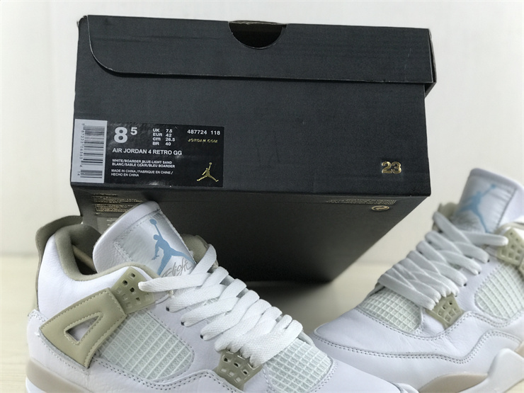 Air Jordan 4 GS Linen Platinum