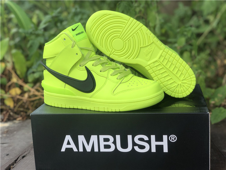 Ambush x Nike Dunk High ''Fluorescent Green''