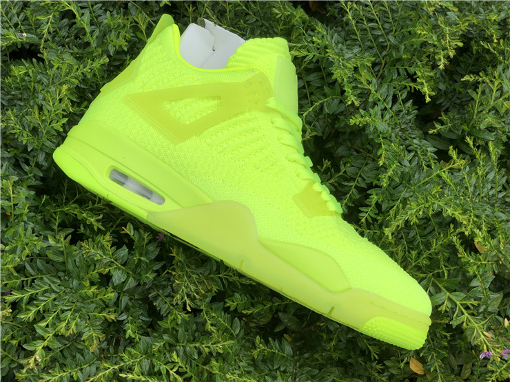 Air Jordan 4 Flyknit Fluorescent Green