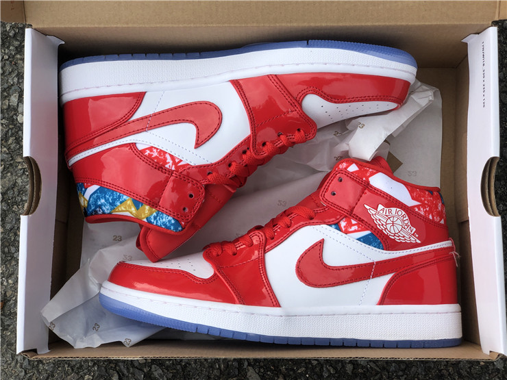 Air Jordan 1 Mid ''White Red''