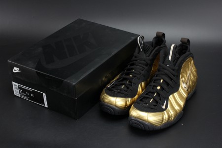 Air Foamposite Pro Metallio Gold Black mens
