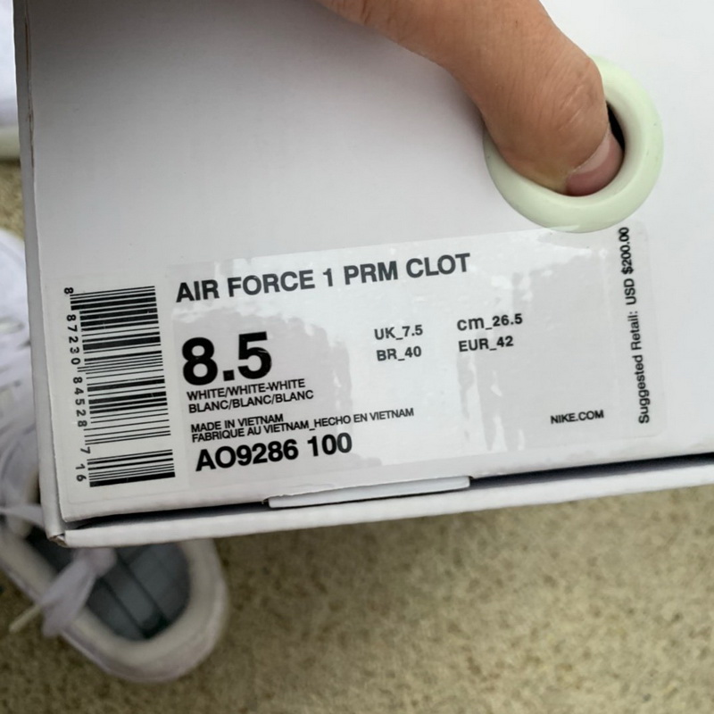 CLOT x Nike Air Force 1 Premium