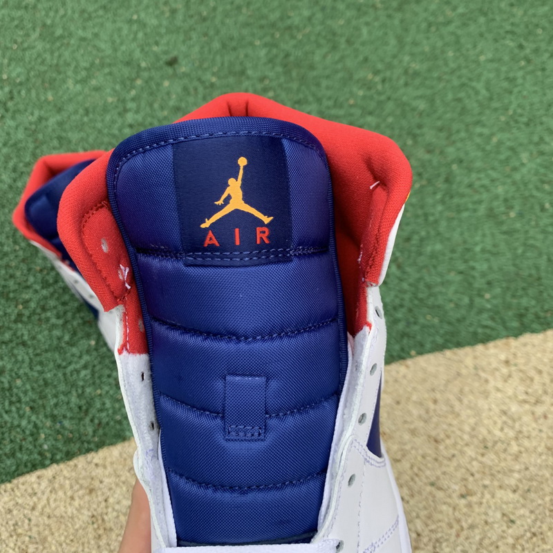 Jordan 1 Mid Royal Blue Laser Orange GS