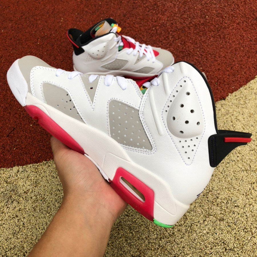 Air Jordan 6 Hare AJ6 Bugs Bunny White Red Egg basketball shoes