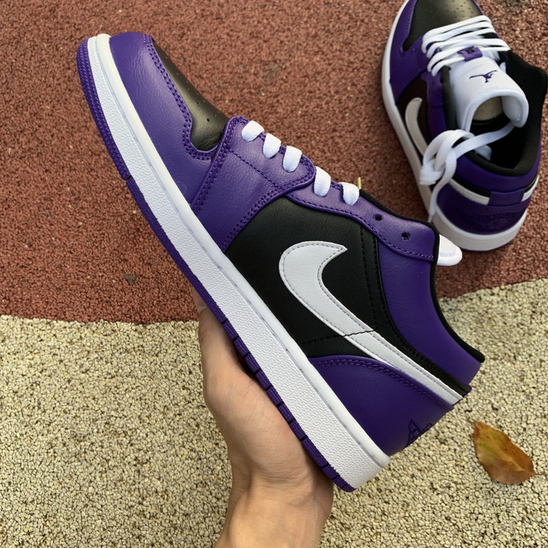 Air Jordan 1 Low Court Purple Black