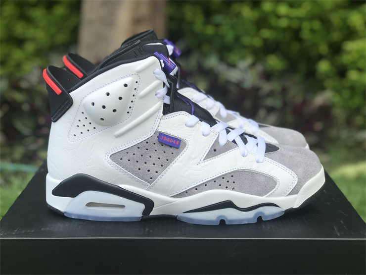 AIR JORDAN 6 Flint AJ6 UV gray crack