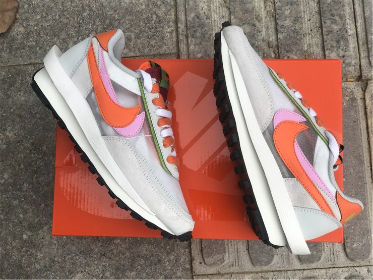 Sacai x Nike LD Waffle ''White Pink''