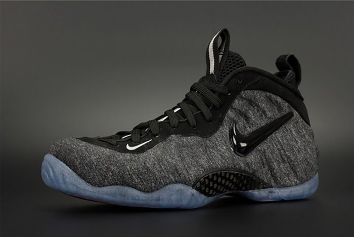 NIKE AIR FOAMPOSITE PRO TECH FLEECE dark grey mens