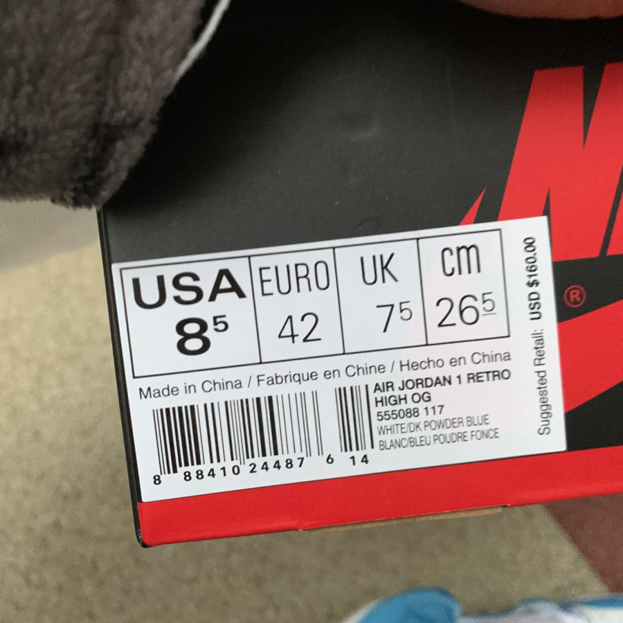 Air Jordan 1 Retro High OG “UNC”