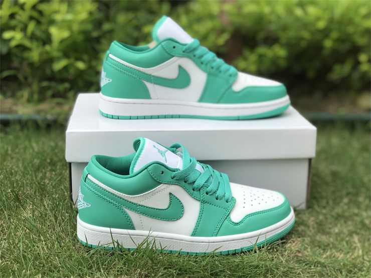 Air Jordan 1 Low White green