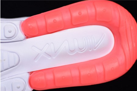 NIKE mens AIR MAX 270 WHITE HOT PUNCH