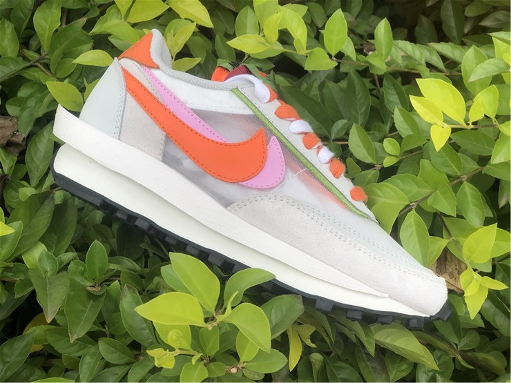 Sacai x Nike LD Waffle ''White Pink''