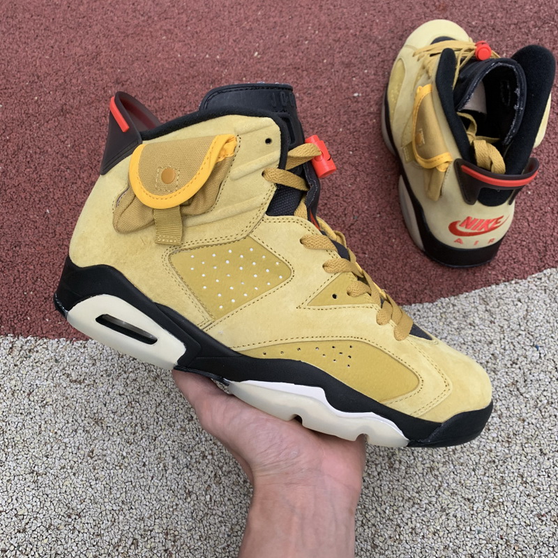 Travis Scott x Air Jordan 6 Wheat Yellow
