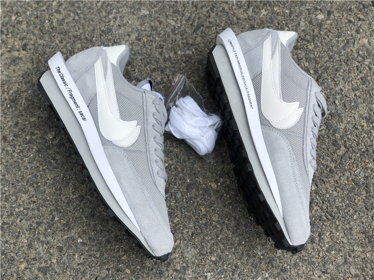 Fragment x Sacai x Nike LD Waffle ''White Grey''