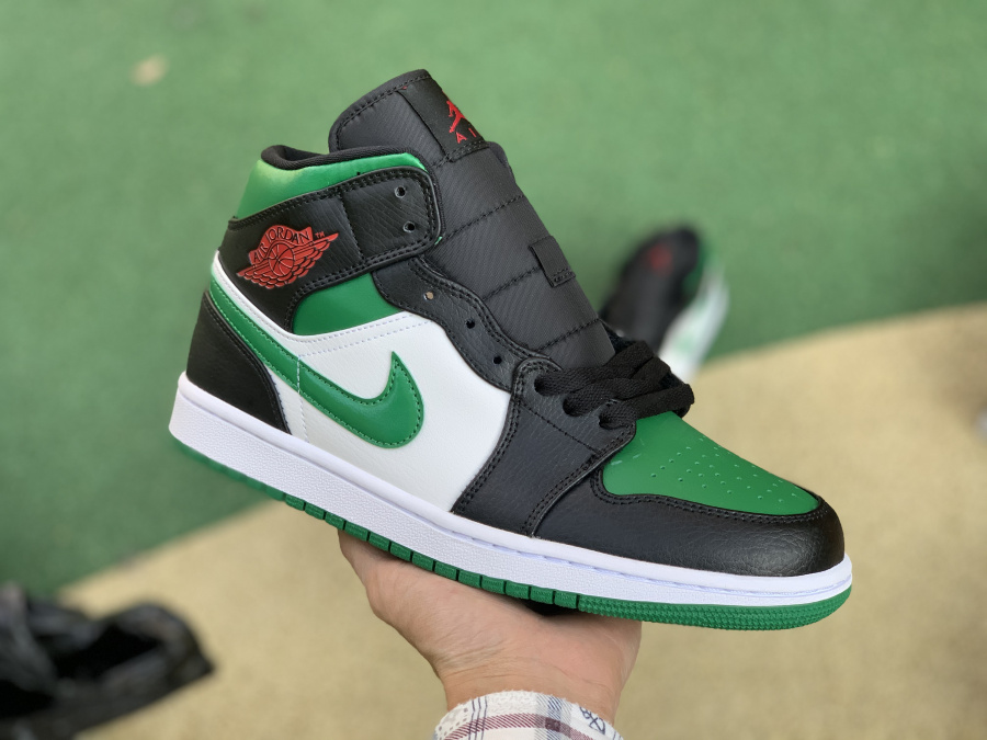 Jordan 1 Mid Green Toe