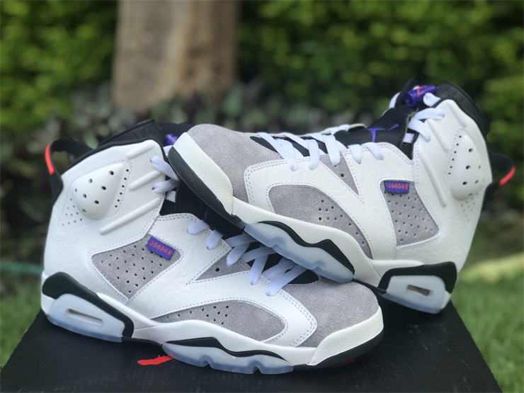 AIR JORDAN 6 Flint AJ6 UV gray crack