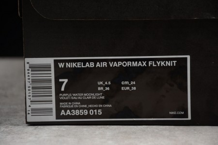 NikeLab Air VaporMax FlyknitPurple/Water Moonliaht womens