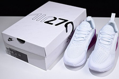 Nike womens Air Max 270 whitepurple