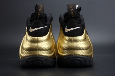 Air Foamposite Pro Metallio Gold Black mens
