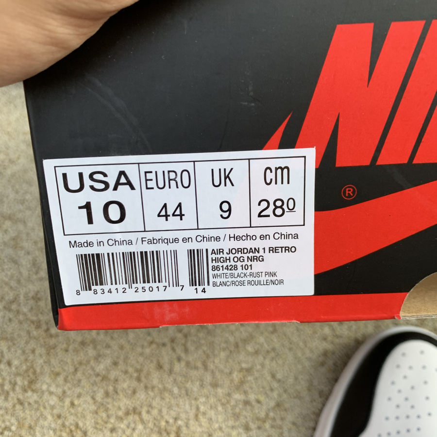 Air Jordan 1 Retro High OG Rust Pink GS