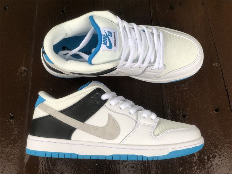 Air Jordan 1 SB Dunk Low ''White Black Aurora Blue''