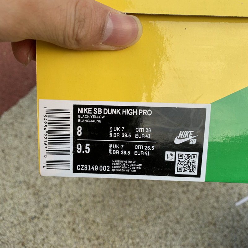 Nike Dunk High SP “Varsity Maize”