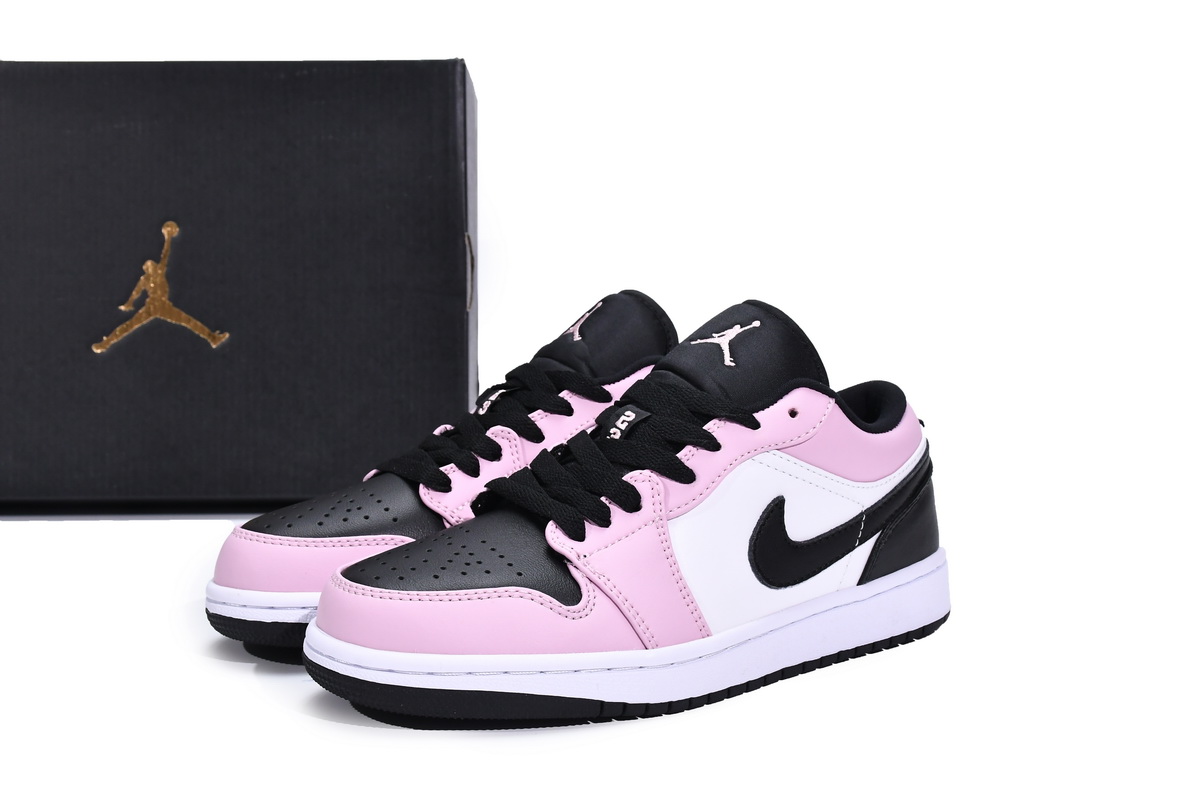 Air Jordan 1 Retro Low（GS）White Pink