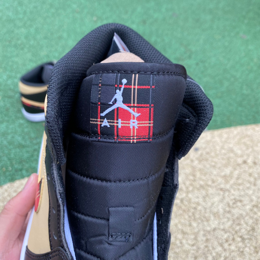 Air Jordan 1 Mid AJ1 Black brown Red