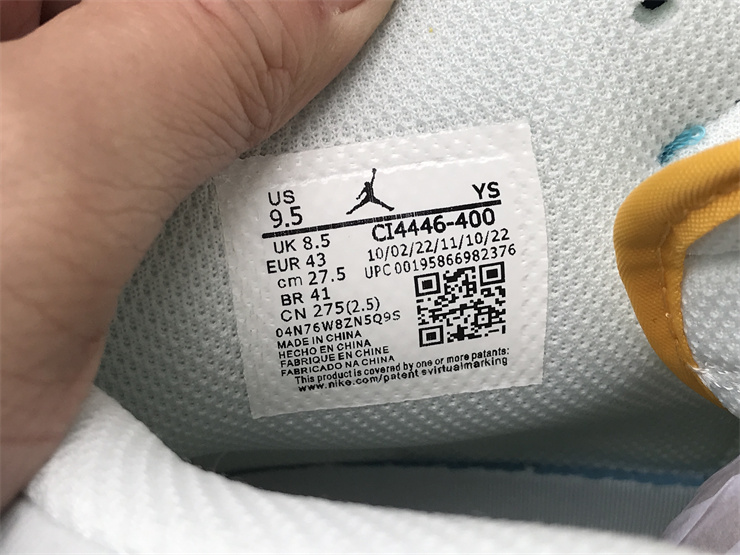Air Jordan Legacy 312 Mandarin Duck in Ice blue