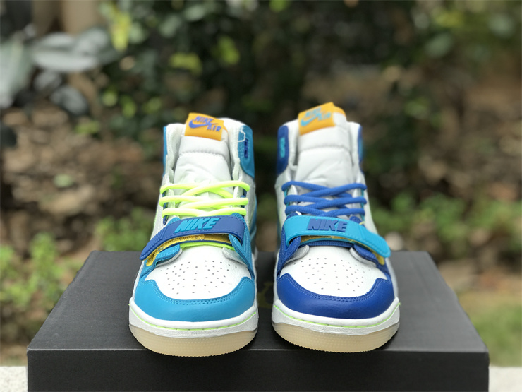 Air Jordan Legacy 312 Mandarin Duck in Ice blue