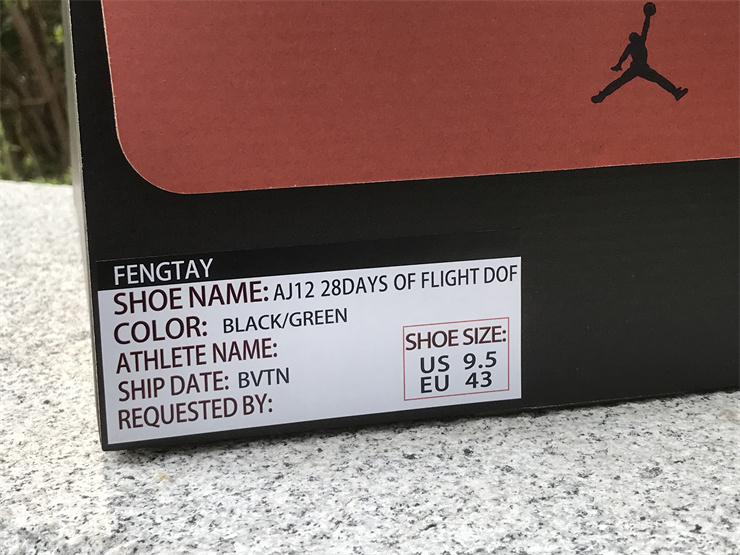 Air Jordan 12 Black&Green