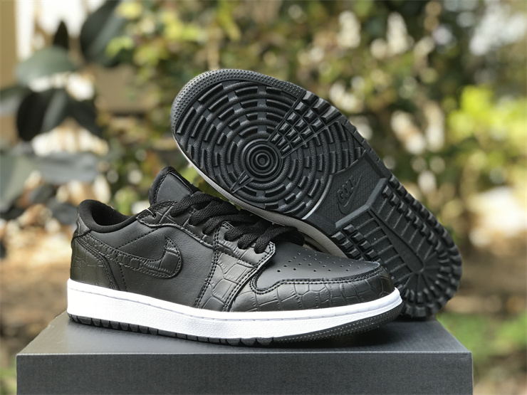 Air Jordan 1 Low Golf “Black Croc”