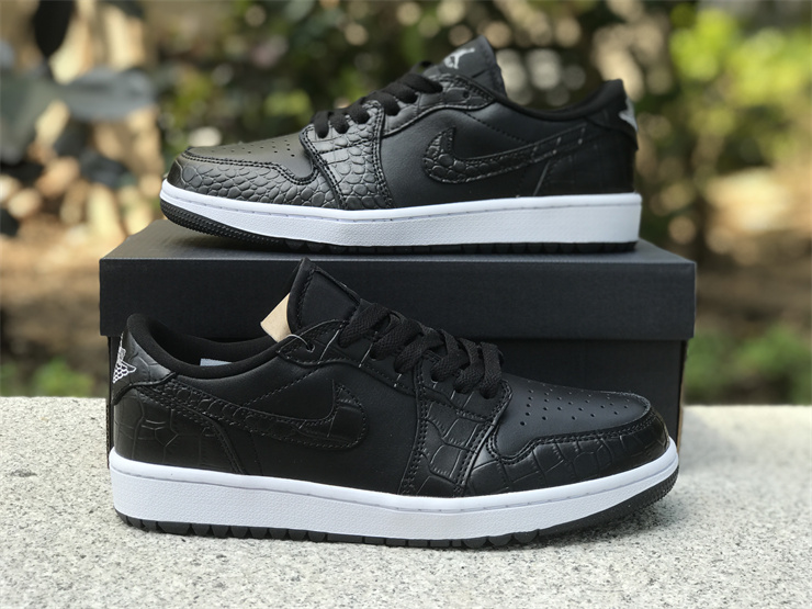 Air Jordan 1 Low Golf “Black Croc”