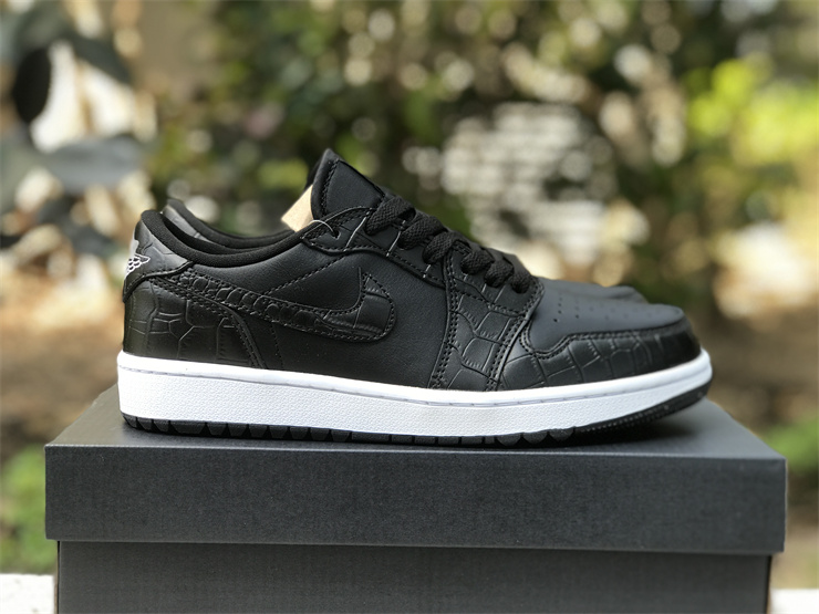 Air Jordan 1 Low Golf “Black Croc”