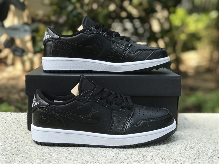 Air Jordan 1 Low Golf “Black Croc”