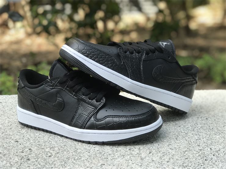 Air Jordan 1 Low Golf “Black Croc”