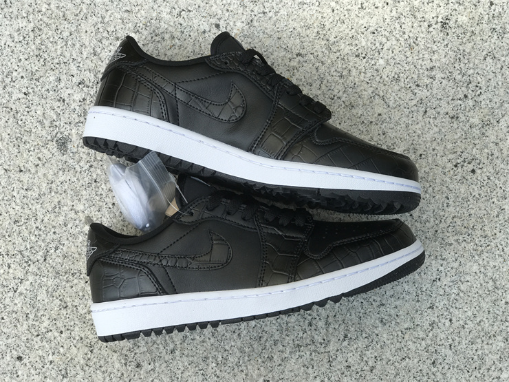 Air Jordan 1 Low Golf “Black Croc”