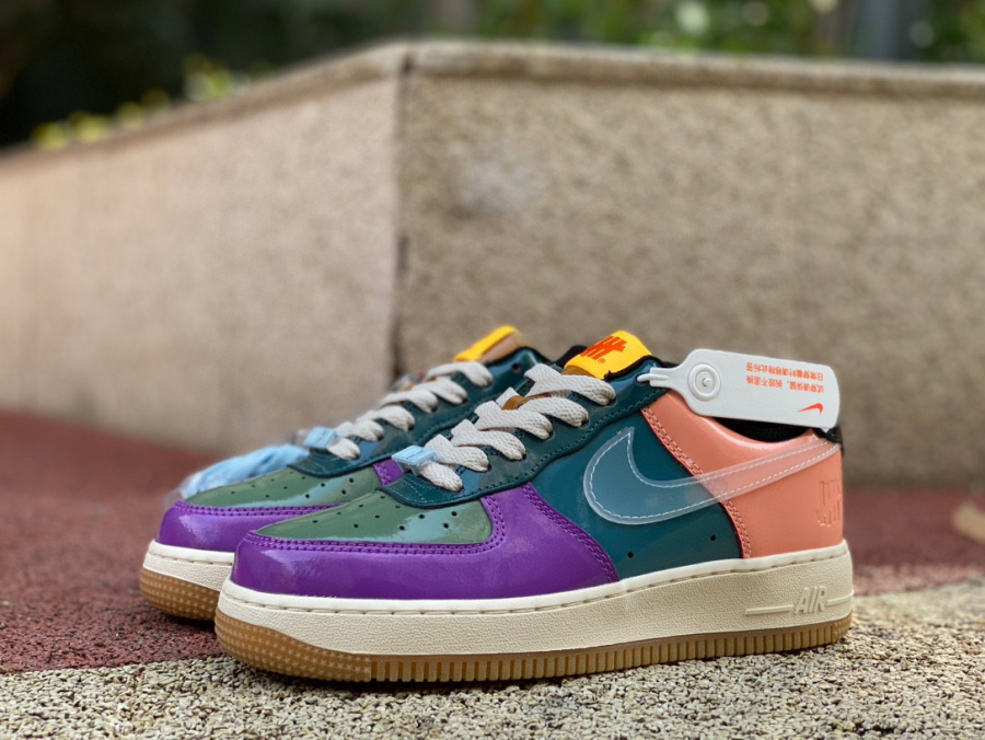 Nike Air Force 1 Low SP x Undefeated Air Force Patent Leather Purple Powder