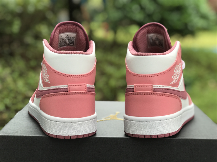 Air Jordan 1 Mid White Pink Valentine's Day