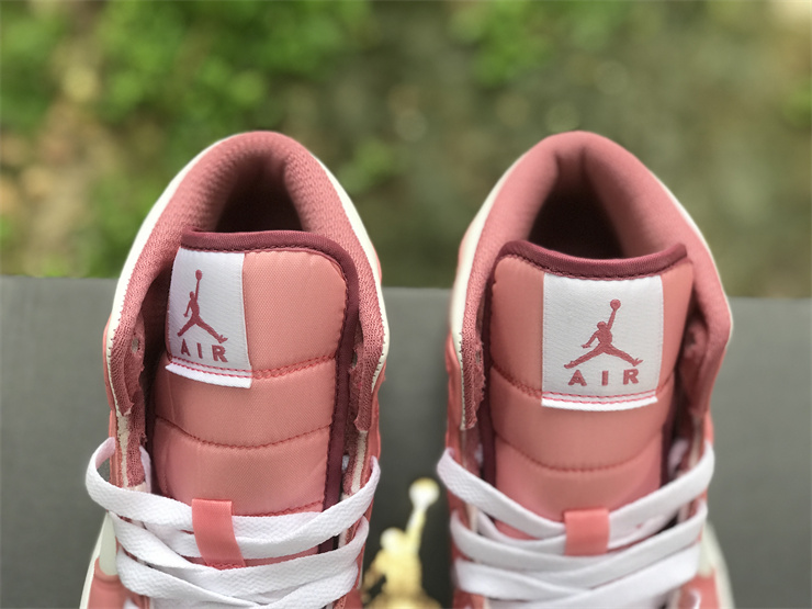 Air Jordan 1 Mid White Pink Valentine's Day