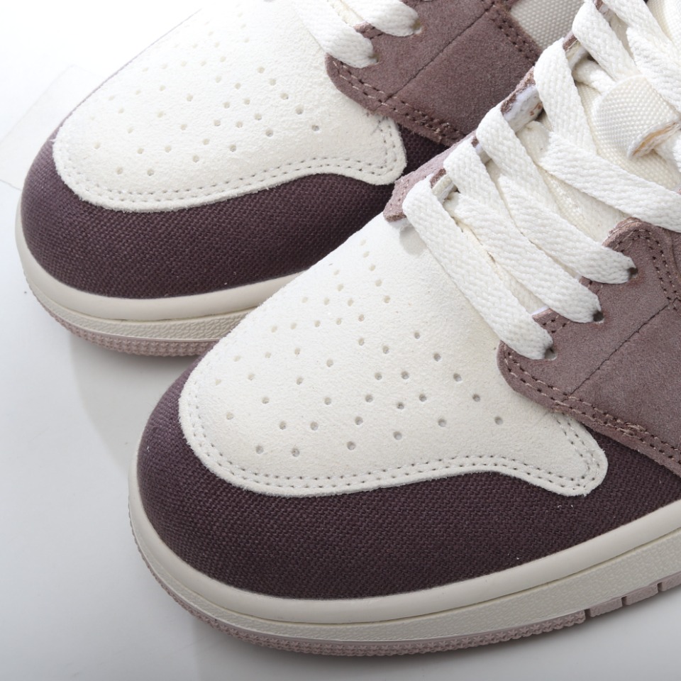 Air Jordan 1 Mid gray yellow splicing